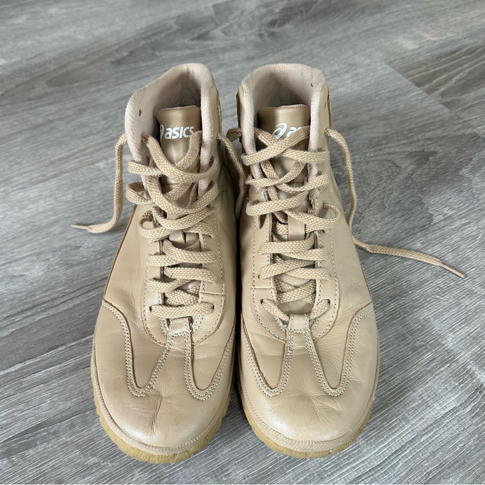 Asics Tan Sneakers with Rubber Sole
